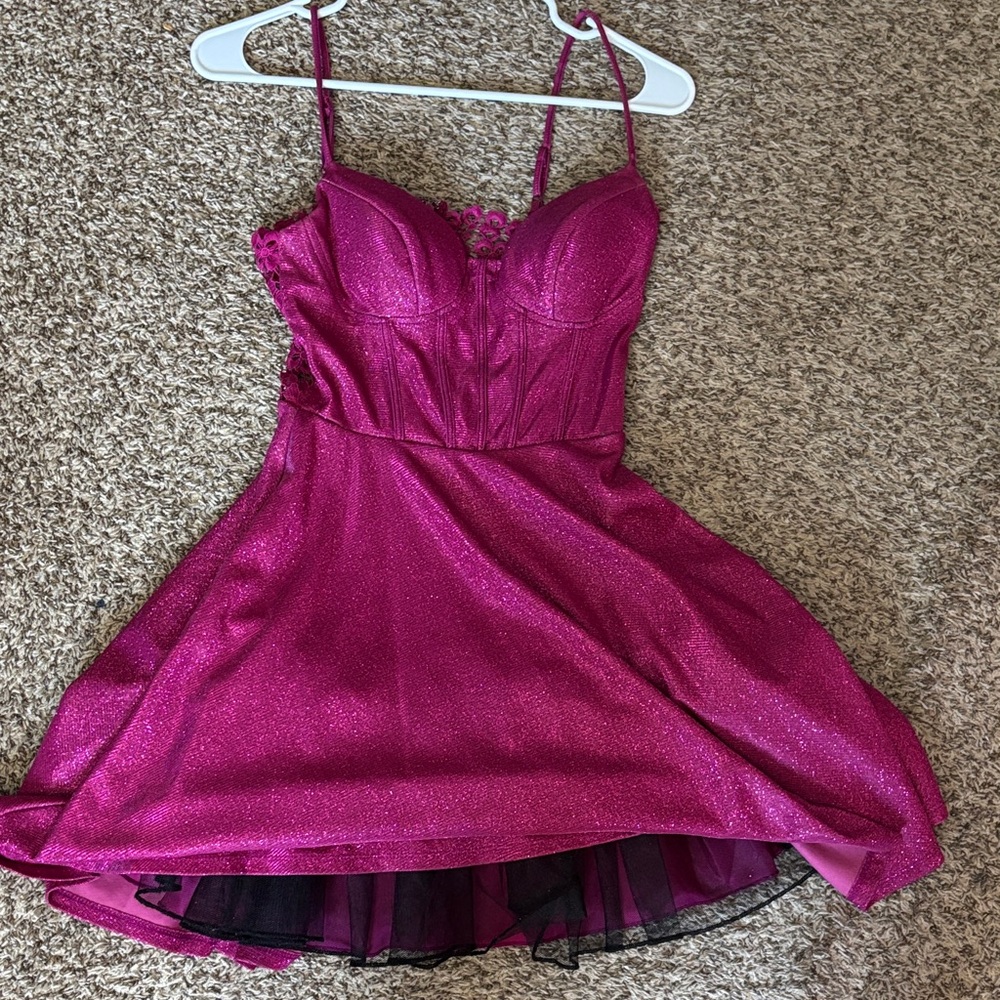 Sparkling Pink Homecoming  Dress- Final Markdown